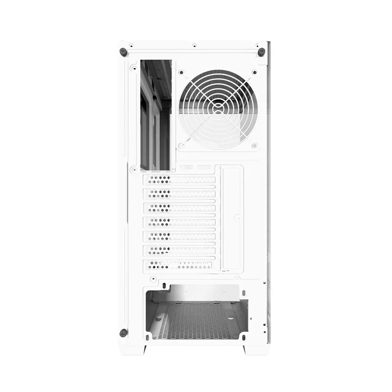 Darkflash DS900W tietokonekotelo ilman tuulettimia (valkoinen) universaali