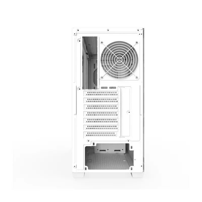 Darkflash DS900WS ATX -tietokonekotelo ilman tuulettimia (valkoinen) universaali
