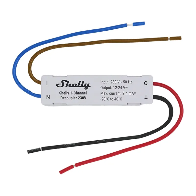 Shelly Decoupler 1-kanavainen erotin 230V universaali