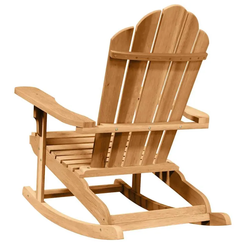 Adirondack supama kėdė 2 vnt. Ruda Tikmedžio medienos masyvas