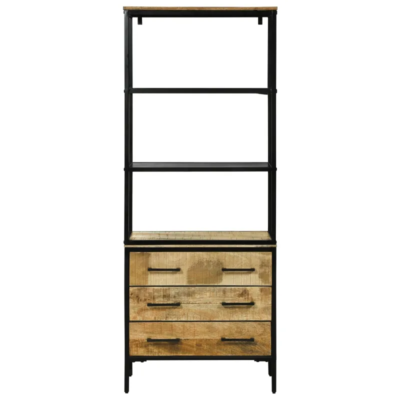 Aukštas spintelė Ruda 70 x 35 x 180 cm Kietas mango medis
