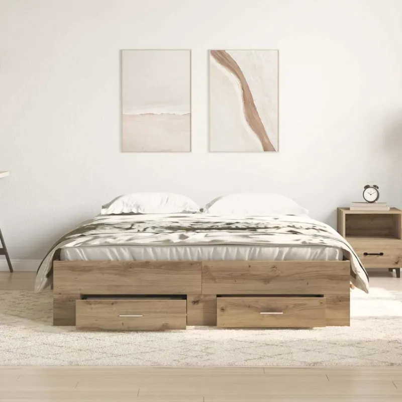 Lovos rėmas Amatininkų ąžuolas 140 x 200 cm Apdirbta mediena