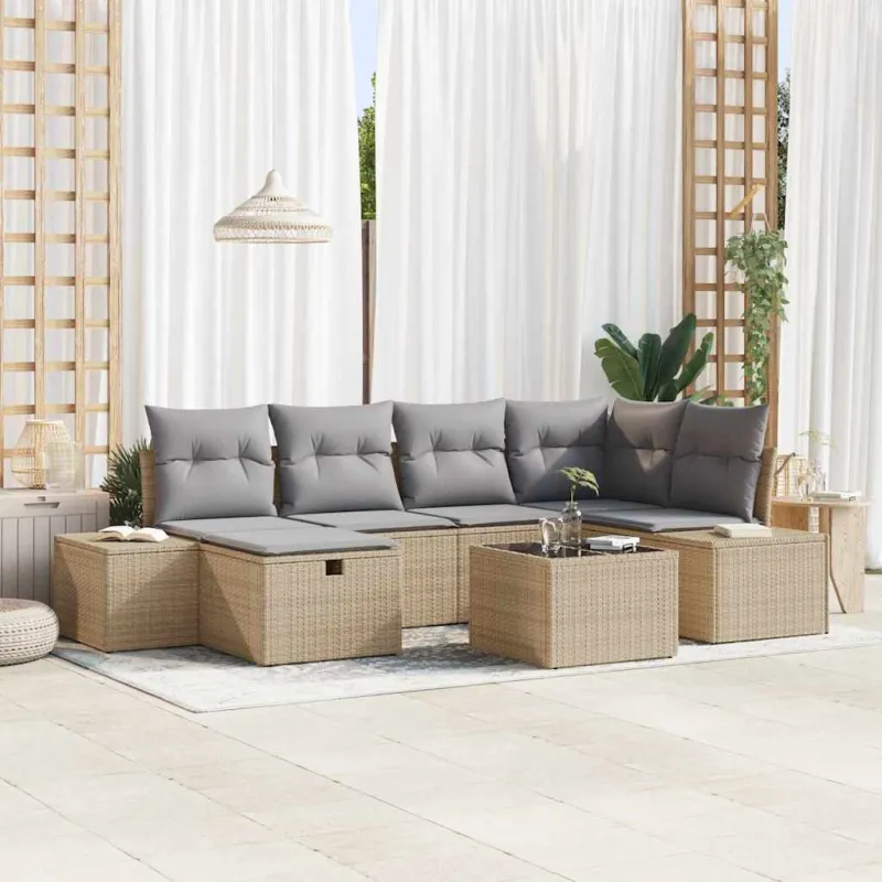 Sofos komplektas 6 vnt. poliratanas