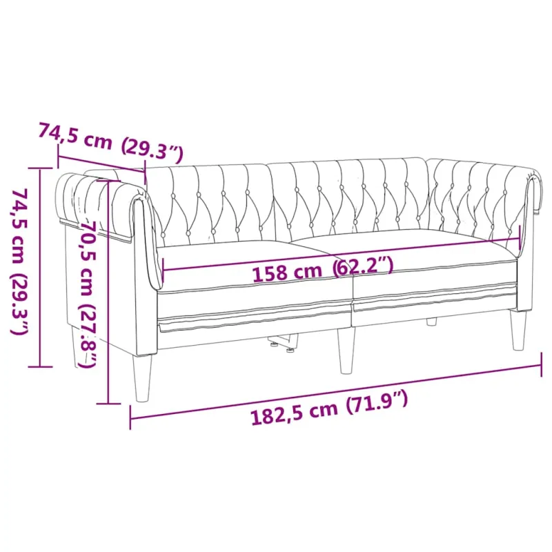 Svetainės sofa 2 vnt. Ruda audinys