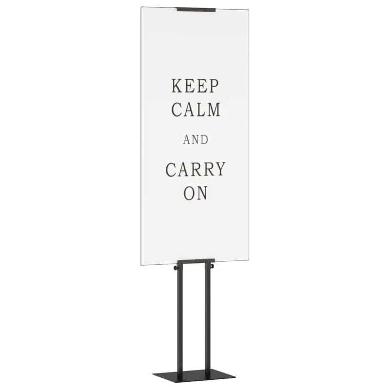 Prekybos parodos stendai 2 vnt. Juoda 30 x 23,5 x 210 cm