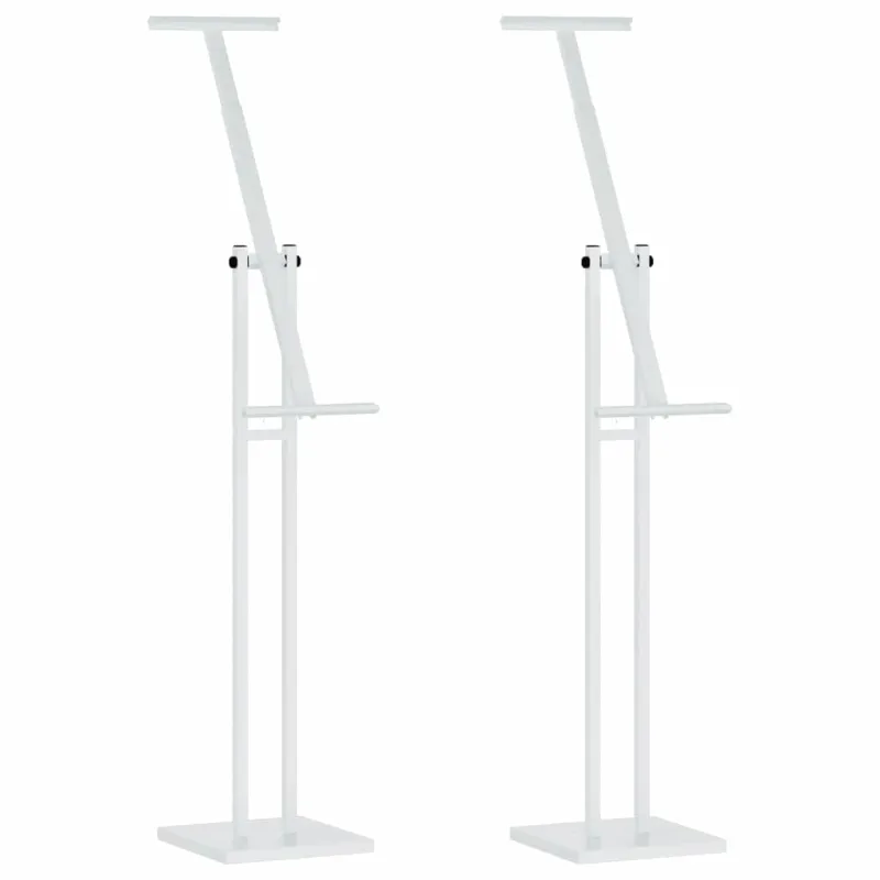 Prekybos parodos stendai 2 vnt. Baltas 26,5 x 26,5 x 150 cm
