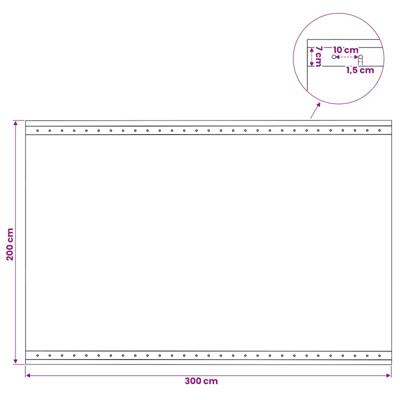 Tent su kilpom 2 vnt. Žalia 2 x 3 m 260 gsm PE