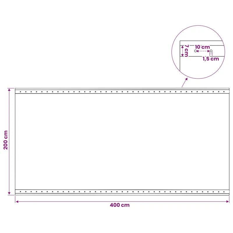 Tent su kilpom 2 vnt. Žalia 2 x 4 m 260 gsm PE