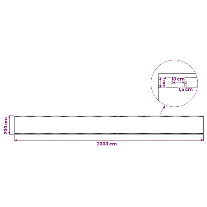 Tent su kilpom 2 vnt. Žalia 2 x 20 m 260 gsm PE