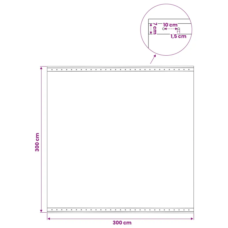 Tent su kilpom 2 vnt. Žalia 3 x 3 m 260 gsm PE