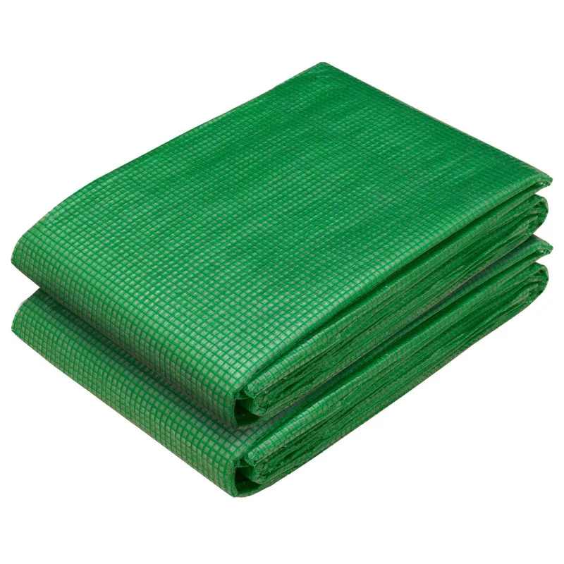 Tent su kilpom 2 vnt. Žalia 3 x 20 m 260 gsm PE