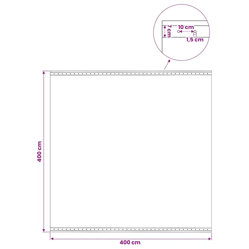 Tent su kilpom 2 vnt. Žalia 4 x 4 m 260 gsm PE