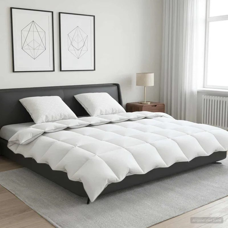 90% žąsies pūkų antklodės komplektas FULDA 3 vnt. 200 x 200 cm