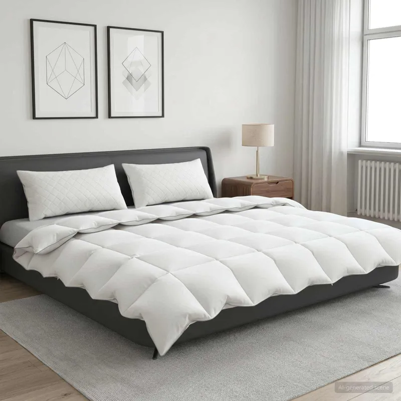 90% žąsies pūkų antklodės komplektas FULDA 3 vnt. 200 x 220 cm