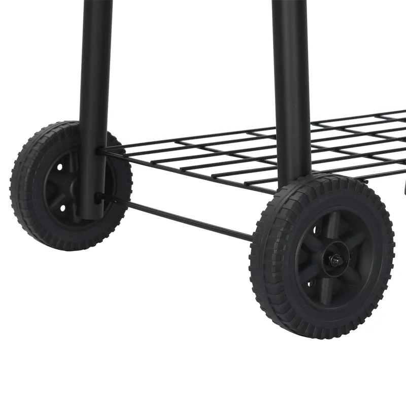 Lauko grilis 103 x 60 x 113 cm Plienas Juoda