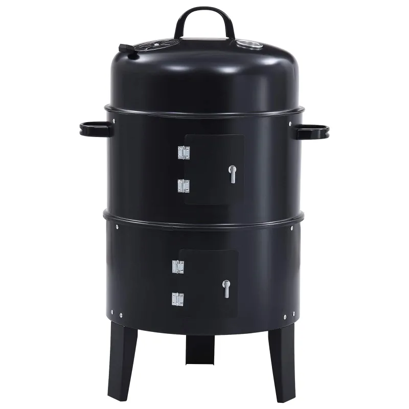 Lauko grilis Ø 40 x 80 cm Plienas Juoda
