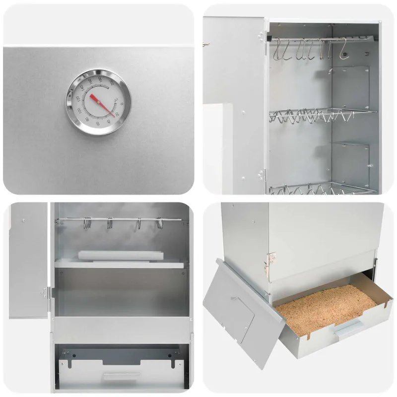 Rūkykla 3 vnt. 44,5 x 29 x 110 cm Galvanizuotas plienas