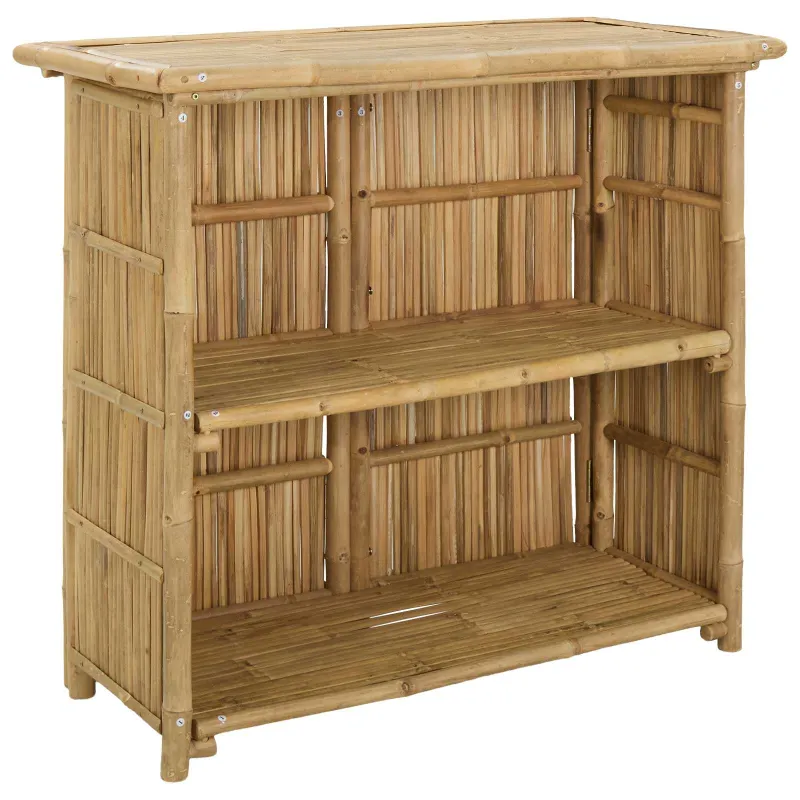 Lauko baaripöytä Bambus Naturaalinen 115 x 55 x 105 cm