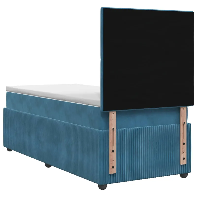 LED lovos čiužinys su LED apšvietimu Mėlyna 90 x 200 cm Aksomas