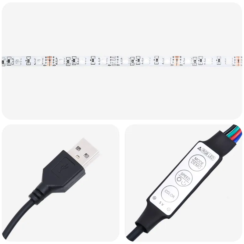 LED lovos čiužinys su LED apšvietimu Mėlyna 140 x 200 cm