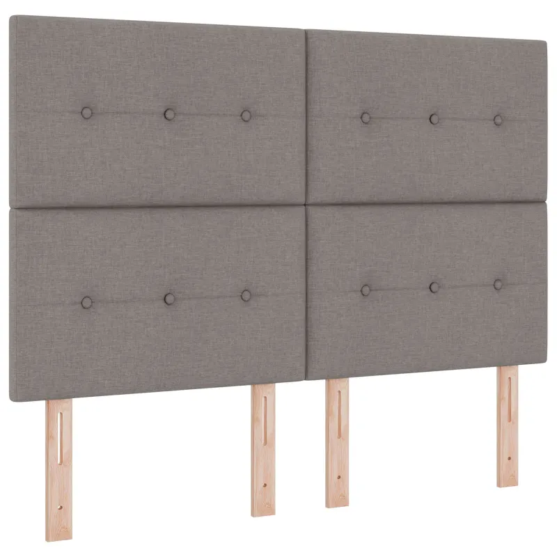 Otmana lova su matracsu ir LED Taupe 160 x 200 cm Audinys