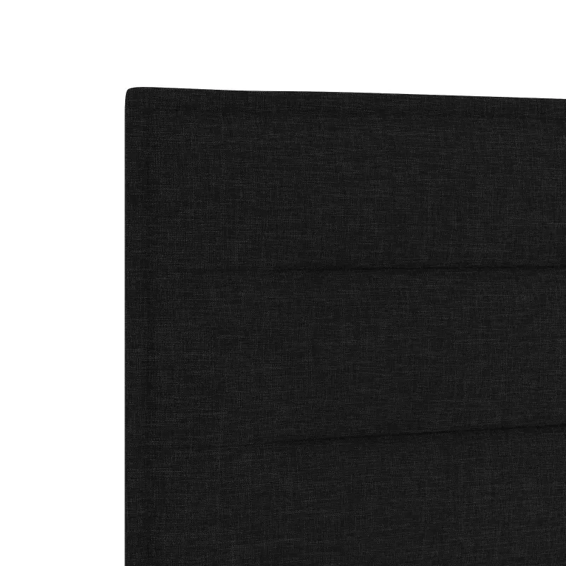 LED saugojimo lova su čiužiniu Juoda 140 x 190 cm Audinys