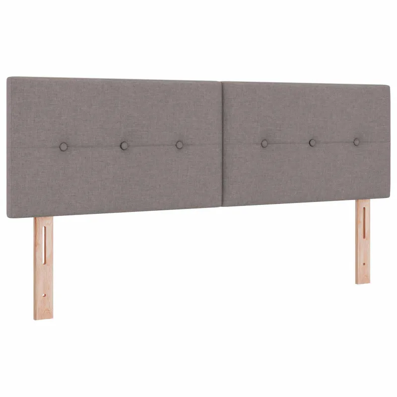 LED saugojimo lova su čiužiniu Taupe 160 x 200 cm Audinys
