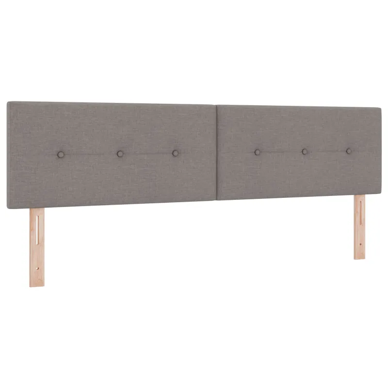 LED saugojimo lova su čiužiniu Taupe 180 x 200 cm Audinys