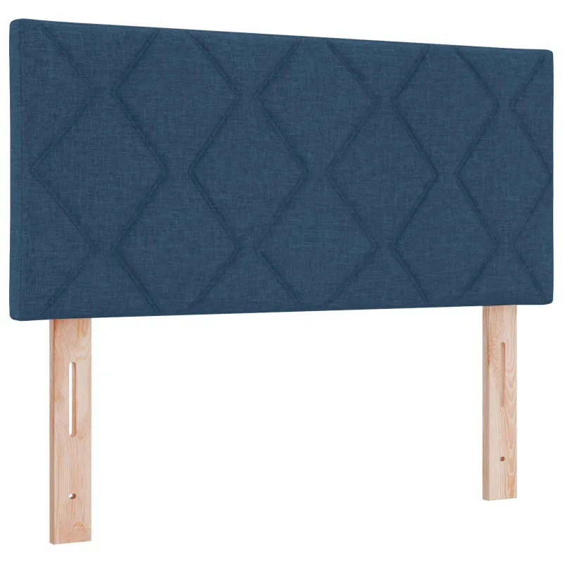 LED saugojimo lova su čiužiniu Mėlyna 90 x 190 cm Audinys