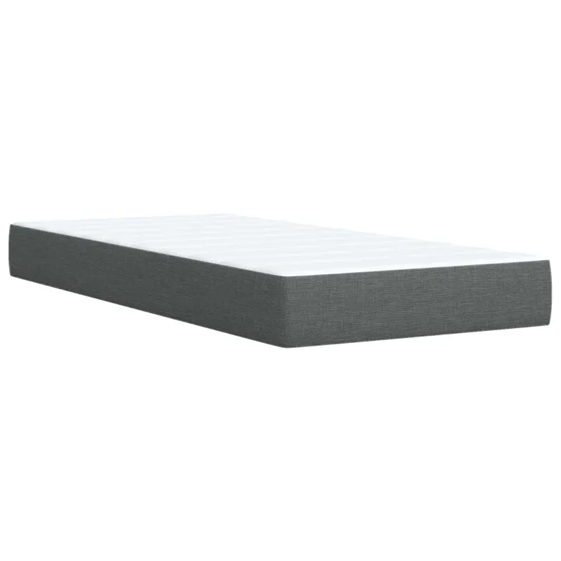 LED saugojimo lova su čiužiniu Tamsiai pilka 90 x 200 cm