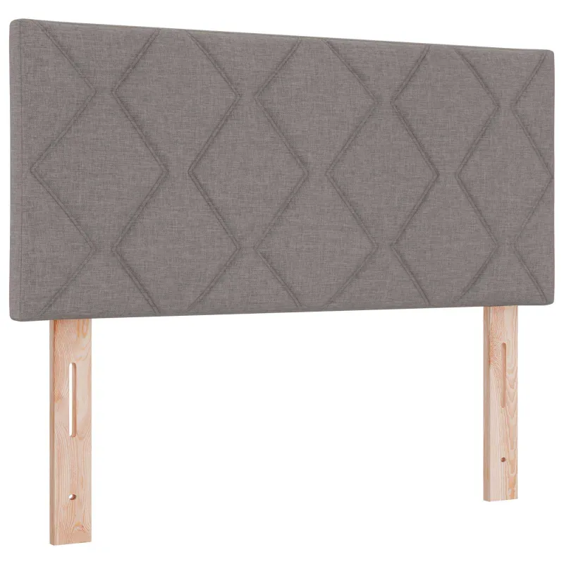 LED saugojimo lova su čiužiniu Taupe 100 x 200 cm Audinys