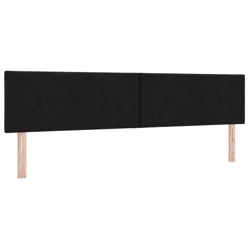 LED saugojimo lova su čiužiniu Juoda 200 x 200 cm Audinys