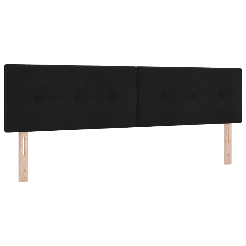 LED saugojimo lova su čiužiniu Juoda 180 x 200 cm Audinys