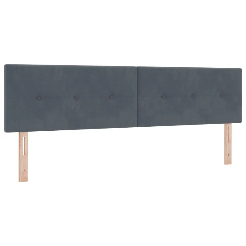 LED saugojimo lova su čiužiniu Tamsiai pilka 180 x 200 cm