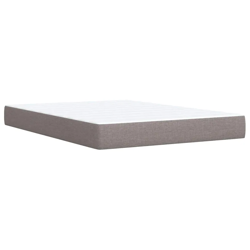 LED saugojimo lova su čiužiniu Taupe 140 x 200 cm Audinys