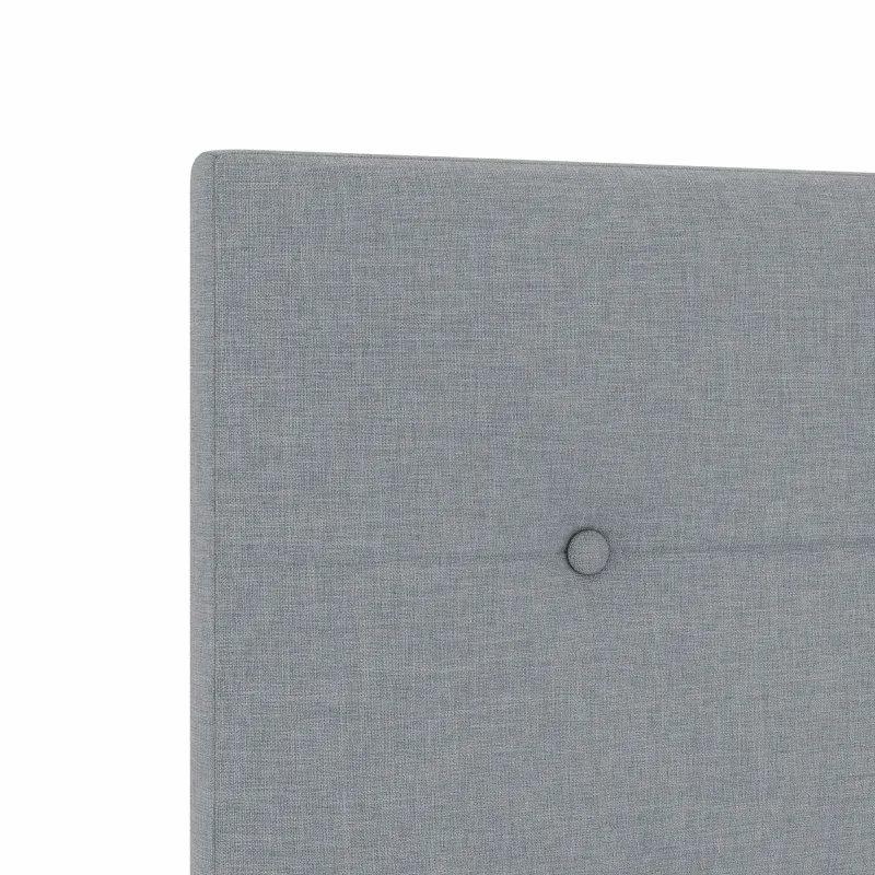 LED saugojimo lova su čiužiniu Šviesiai pilka 90 x 200 cm