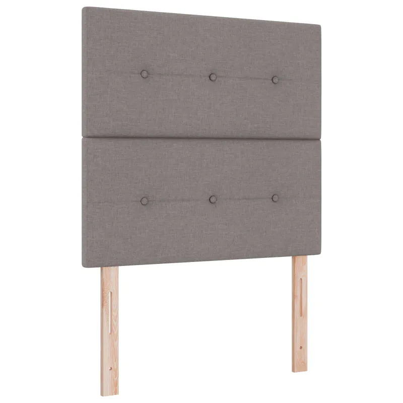 LED saugojimo lova su čiužiniu Taupe 90 x 200 cm Audinys