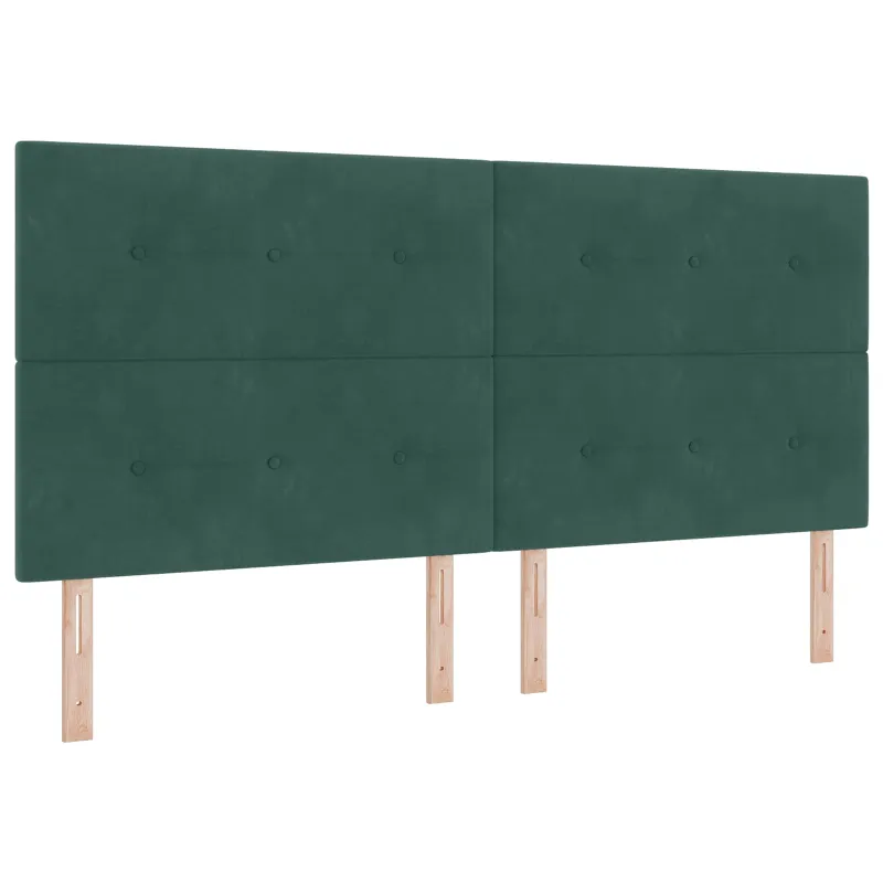 LED saugojimo lova su čiužiniu Tamsiai žalia 200 x 200 cm