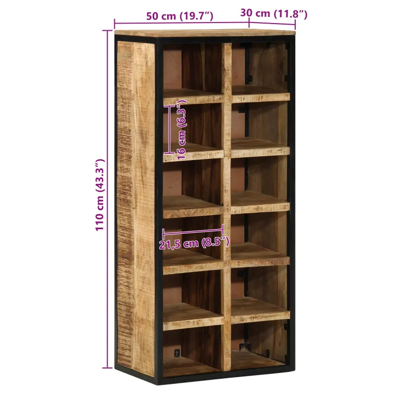 Batu skrynia Ruda 50 x 30 x 110 cm Kietas mango medis