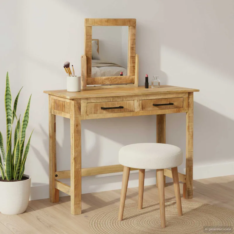 Makiažo stalas Ruda 100 x 40 x 120 cm Kietas mango medis