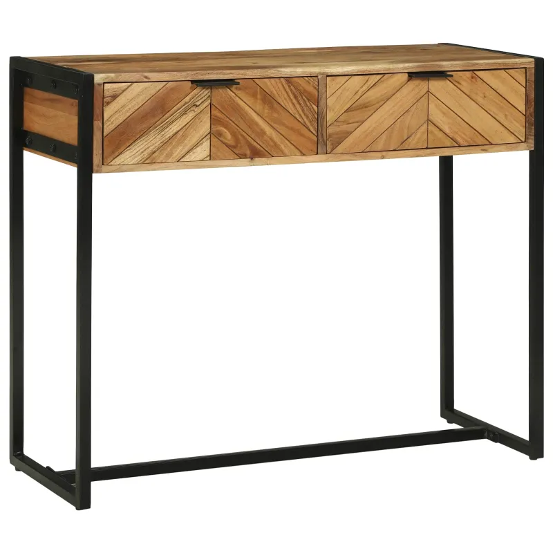 Konsolinis stalas Ruda 90 x 35 x 75 cm Kietos akacijos mediena