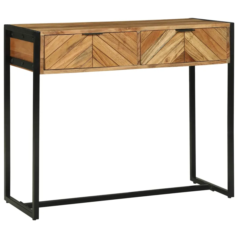Konsolinis stalas Ruda 90 x 35 x 75 cm Kietos akacijos mediena
