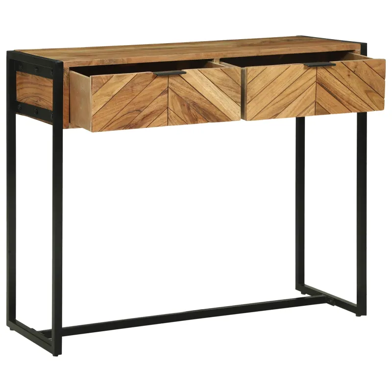 Konsolinis stalas Ruda 90 x 35 x 75 cm Kietos akacijos mediena