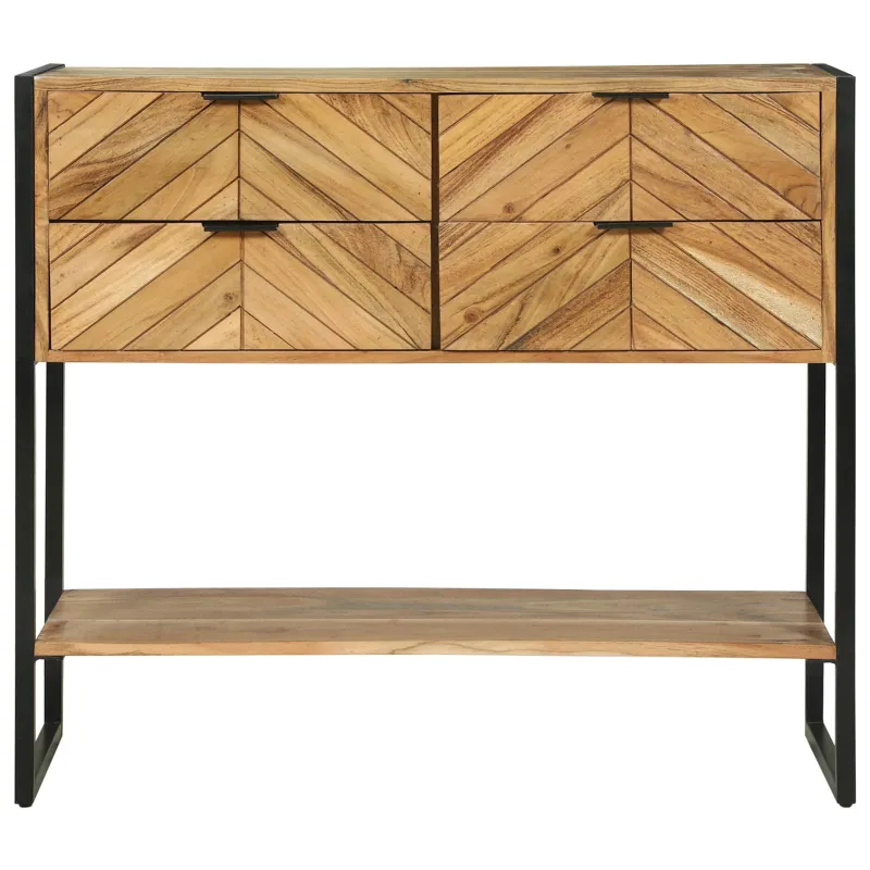 Konsolinis stalas Ruda 90 x 35 x 80 cm Kietos akacijos mediena