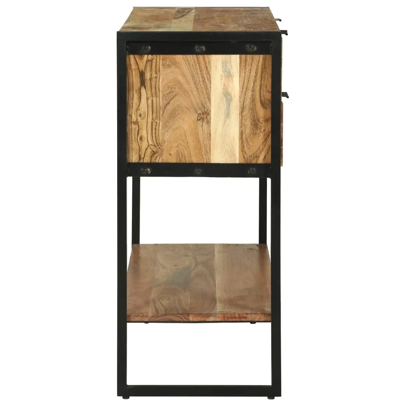 Konsolinis stalas Ruda 90 x 35 x 80 cm Kietos akacijos mediena
