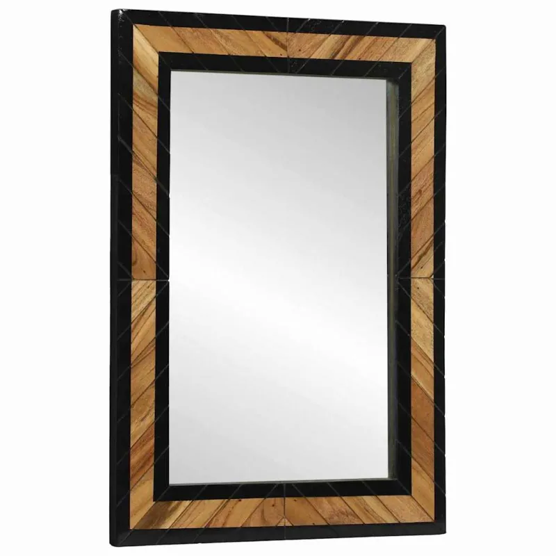 Sieninis veidrodis Stačiakampio Juoda ir Ruda 70 x 2 x 70 cm