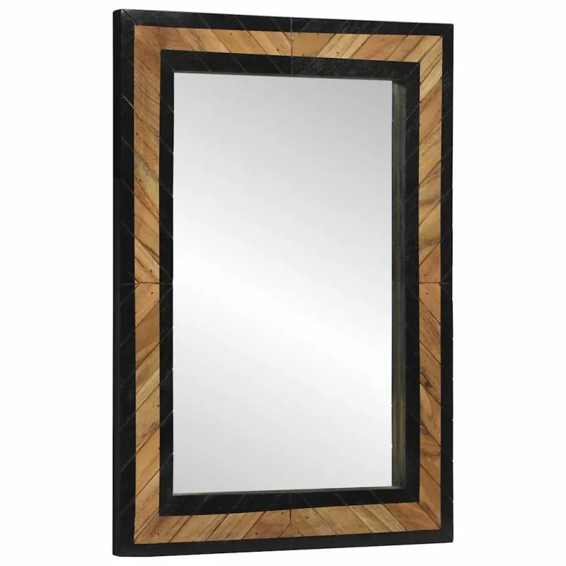 Sieninis veidrodis Stačiakampio Juoda ir Ruda 70 x 2 x 70 cm