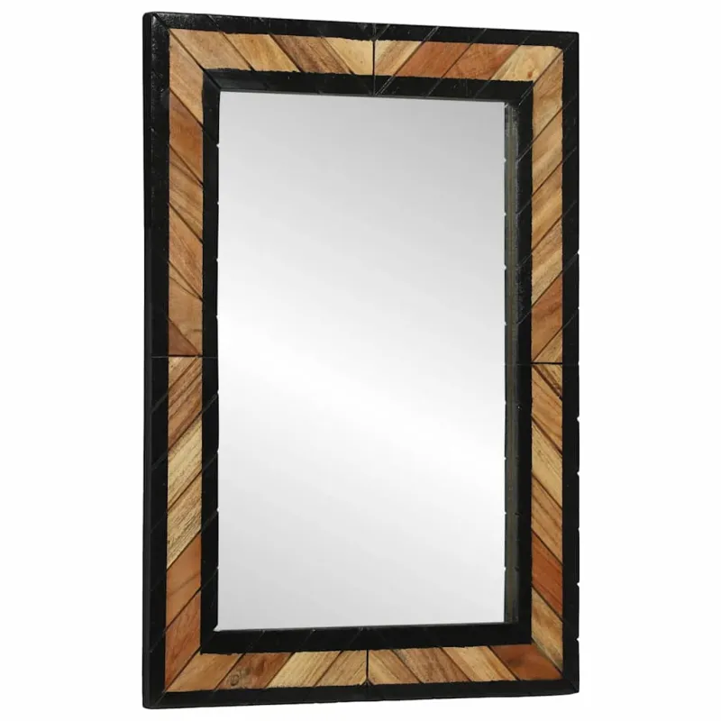 Sieninis veidrodis Stačiakampio Juoda ir Ruda 70 x 2 x 70 cm