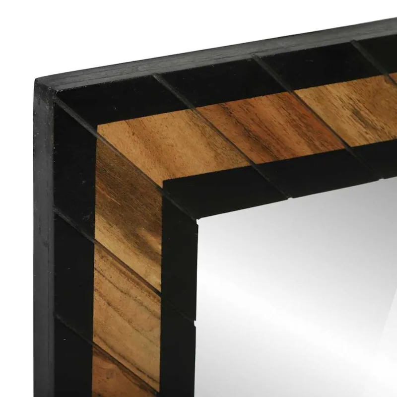 Sieninis veidrodis Stačiakampio Juoda ir Ruda 70 x 2 x 70 cm