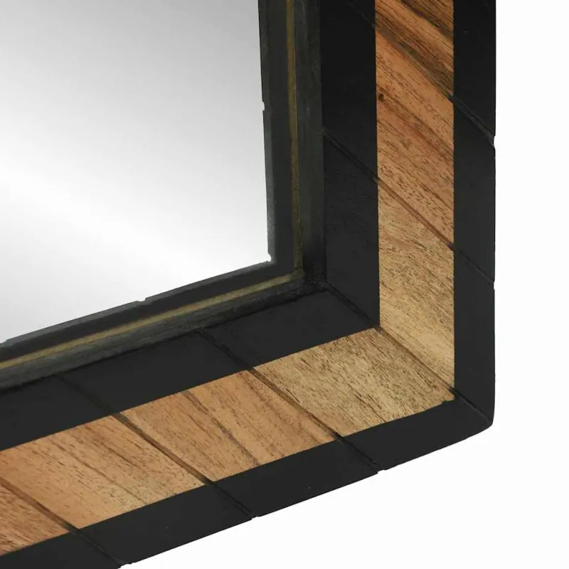 Sieninis veidrodis Stačiakampio Juoda ir Ruda 70 x 2 x 70 cm